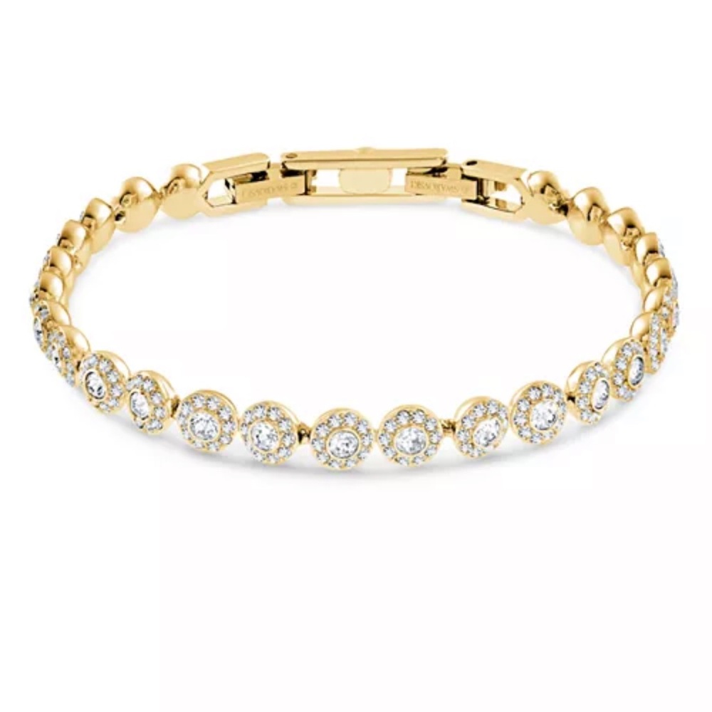 NEW Swarovski Una Bracelet Gold OS